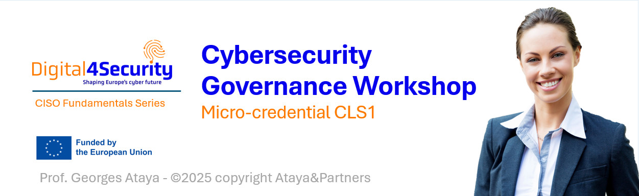 Cybersecurity Governance Workshop -  CLS1